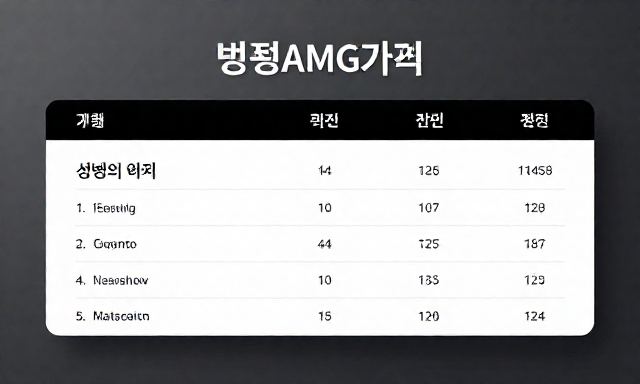 벤츠AMG가격 관련 이미지 - 벤츠AMG가격, 단순한 숫자가 아닌 '성능의 가치'를 판단하는 기준
