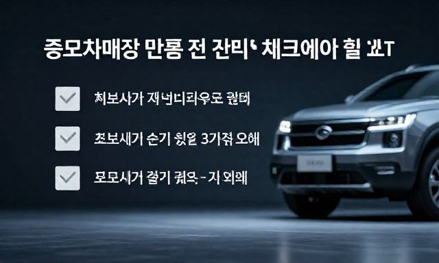 중고차매장 관련 이미지 - 중고차매장 방문 전 반드시 체크해야 할 리스트, 초보자가 속기 쉬운 3가지 오해