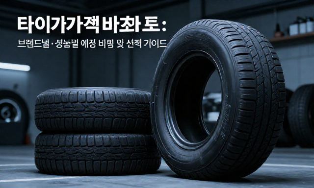 타이어가격비교표 관련 이미지 - 타이어가격비교표: 브랜드별·성능별 예상 비용 및 선택 가이드